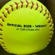 Raised Seam Fastpitch Softballs | 12" Official Size - Weight | CFH12YFP