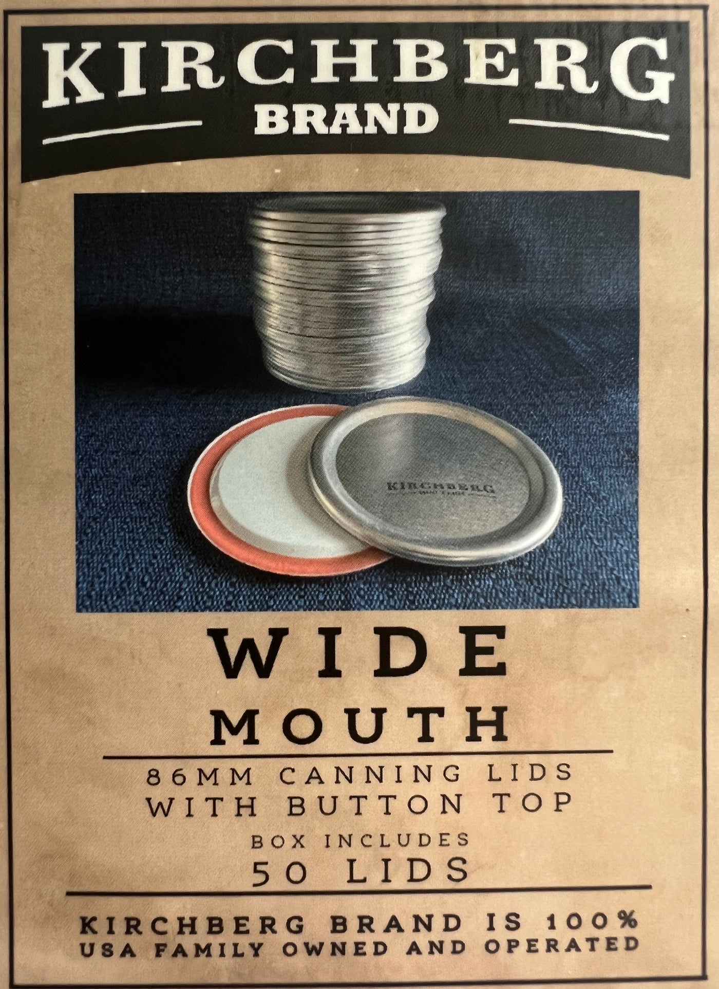 Canning Jar Lids Wide Mouth 86mm Kirchberg Brand